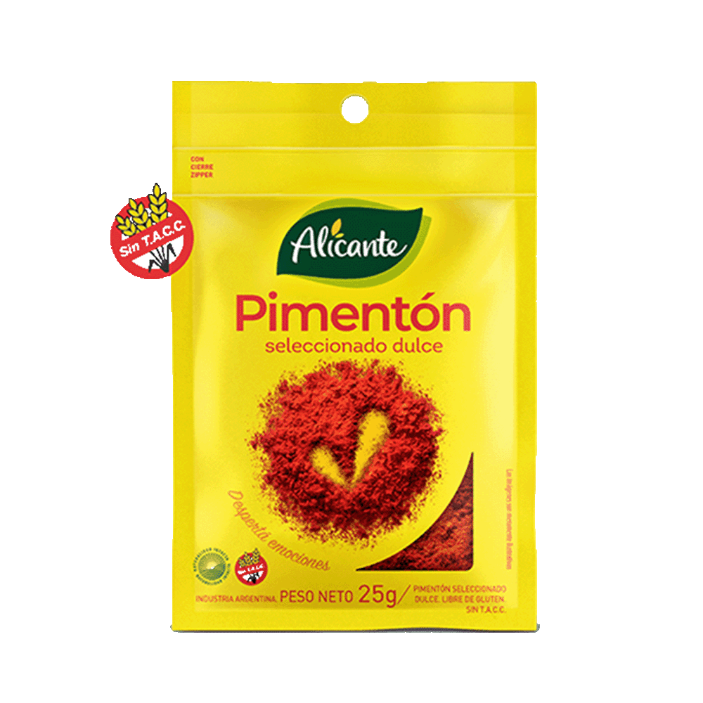 Pimenton Seleccionado Dulce Alicante Sob 25 Grm