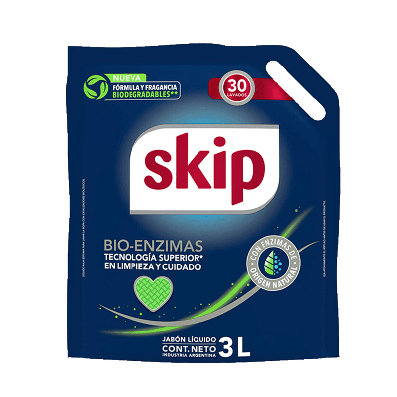 Jabón Liquido SKIP Bioenzimas Doy Pack 3l