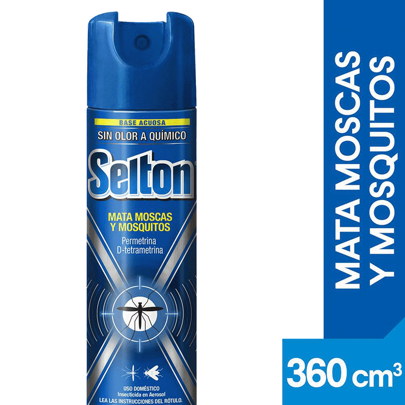 Insecticida SELTON Mata Moscas y Mosquitos Sin Olor 360c