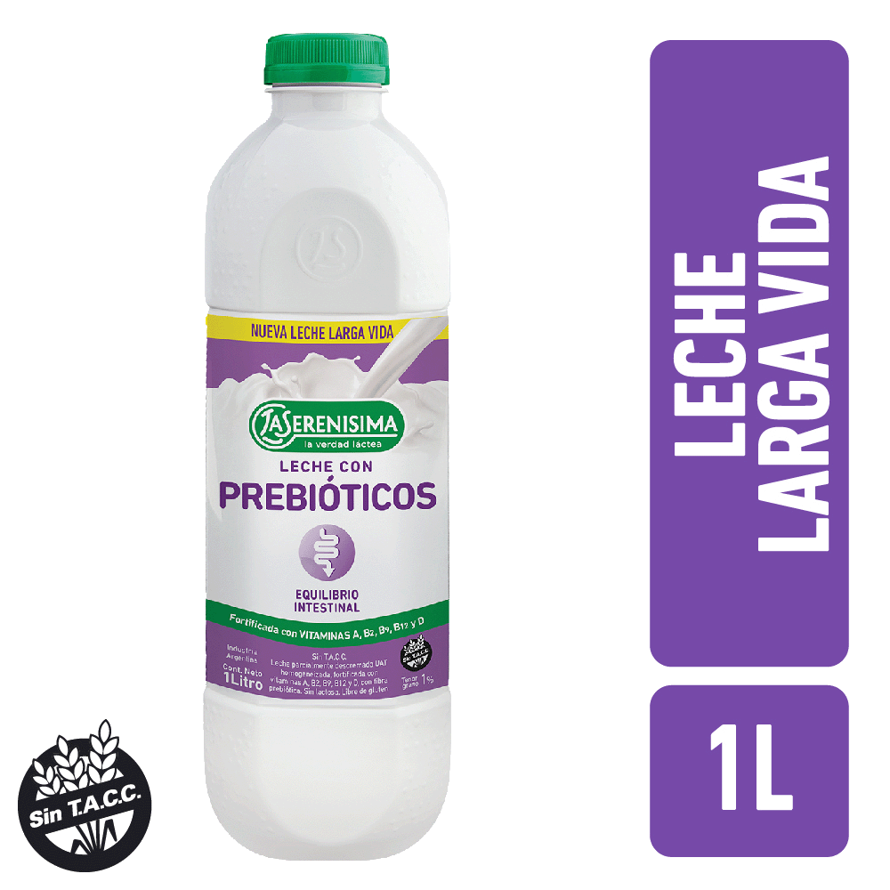 Leche Larga Vida La Serenísima con Prebioticos x 1