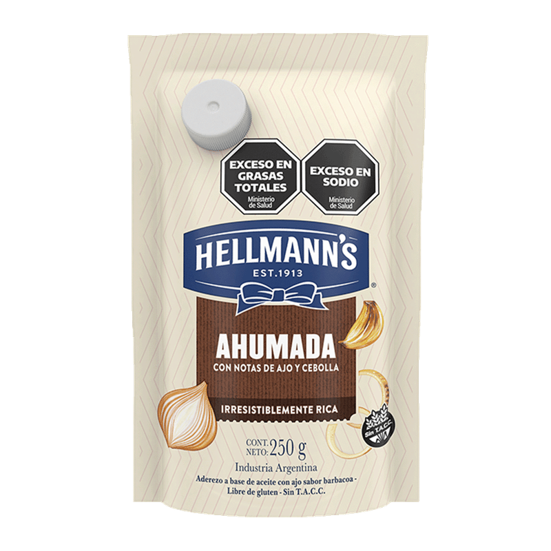 Mayonesa HELLMANN S Aderezo Ahumado Doy Pack 250g
