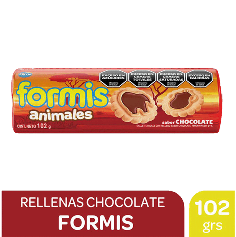 Galletitas FORMIS Nuevas Vainilla/Chocolate 102g