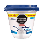 Yogur YOGURISIMO Natural Con Azucar De Caña 300g