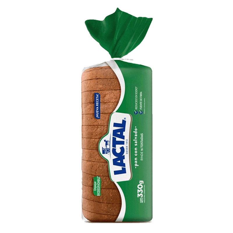 Pan LACTAL Con Salvado 330g