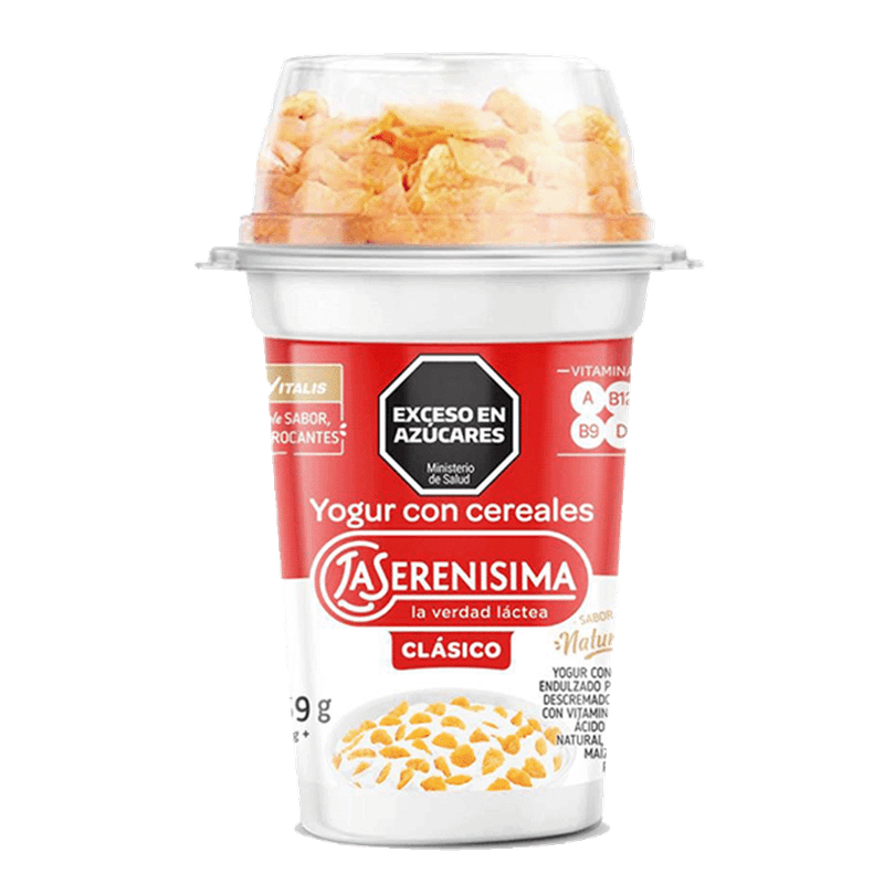 Yogur LA SERENISIMA Entero Con Cereales Corn Flakes 159g