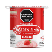 Yogur LA SERENISIMA Clasico Batido Entero Frutilla 120g