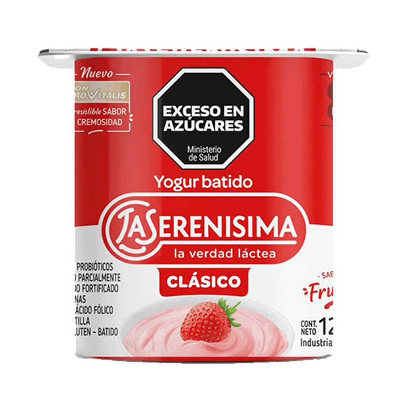 Yogur LA SERENISIMA Clasico Batido Entero Frutilla 120g