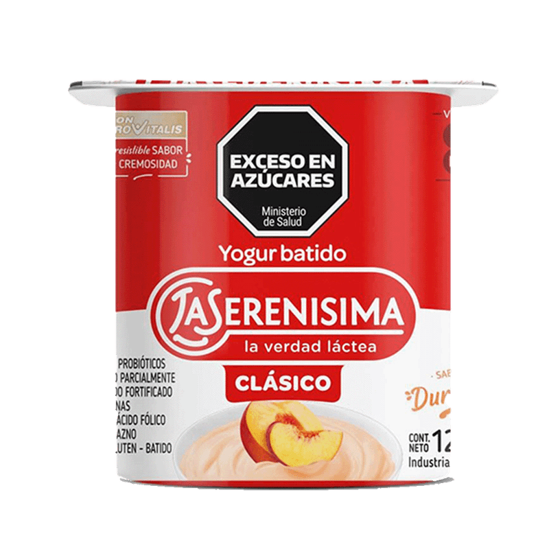 Yogur LA SERENISIMA Clasico Batido Entero Durazno 120g