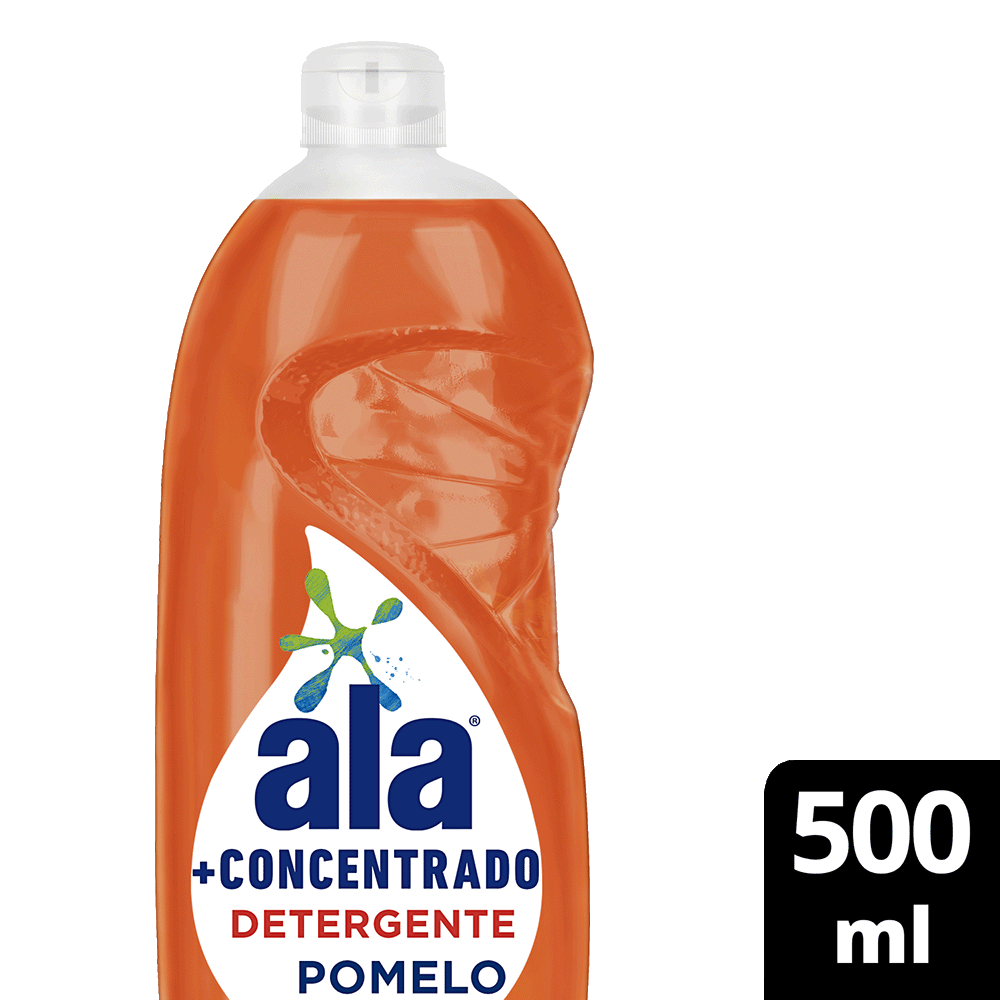 Detergente Líquido + Concentrado Ala Pomelo Botella 500 ml