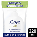 Jabon Liquido DOVE Para Manos Nutricion Profunda Dp 220ml