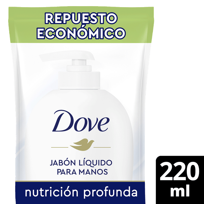 Jabon Liquido DOVE Para Manos Nutricion Profunda Dp 220ml