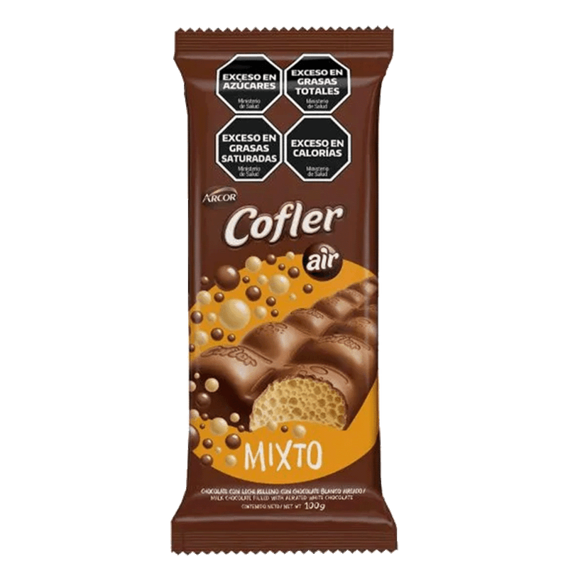 Chocolate COFLER Air Blanco Con Leche 55g
