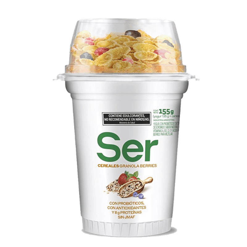 Yogur SER Con Cereal Barries 155g