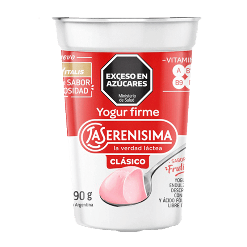 Yogur LA SERENISIMA Firme Entero Frutilla 190g