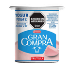 Yogur GRAN COMPRA Firme Frutilla 120g