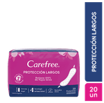 Protectores Diarios CAREFREE Protección Largos 20u
