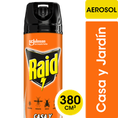 Insecticida RAID Casa Y Jardin Aerosol 380ml