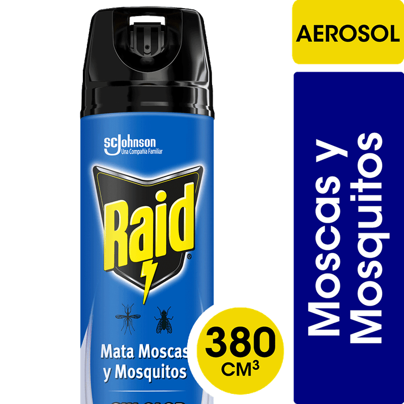 Insecticida RAID MMM Sin Olor Aerosol 380ml