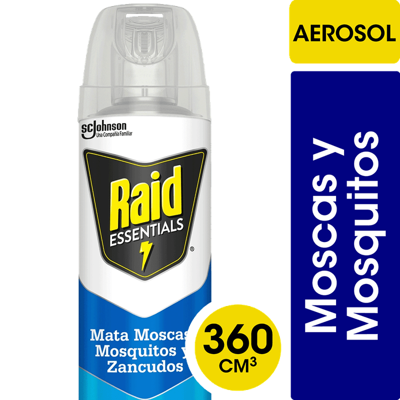 Insecticida RAID Essentials MMM Aerosol 360ml