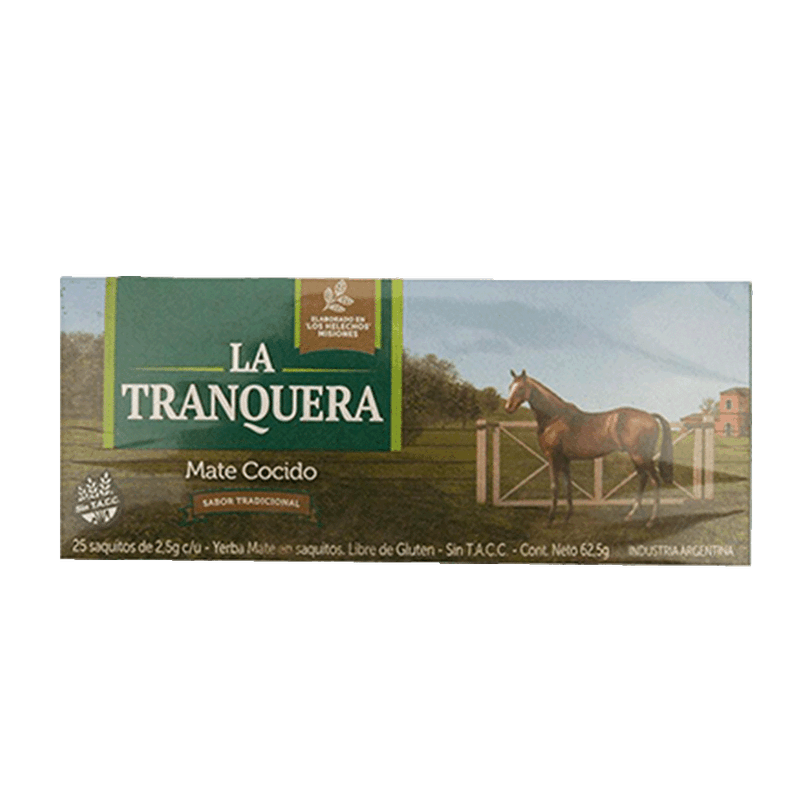 Yerba LA TRANQUERA Tradicional Saquitos 25u