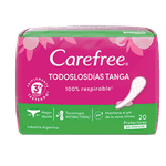 Protector Diarios CAREFREE Todos Los Dias Tanga 20u