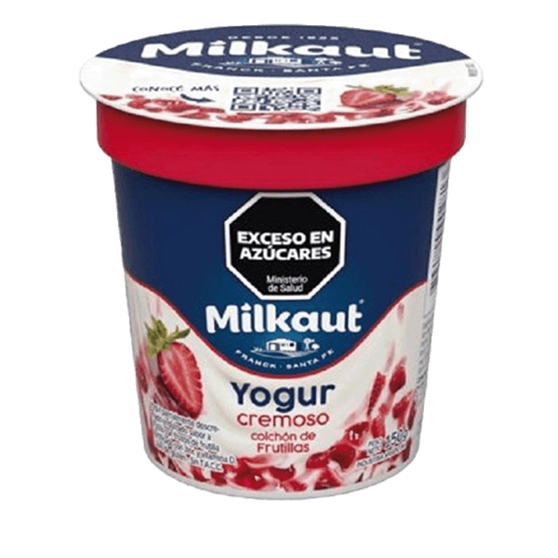 Yogur MILKAUT Colchon De Frutilla Pote 150g