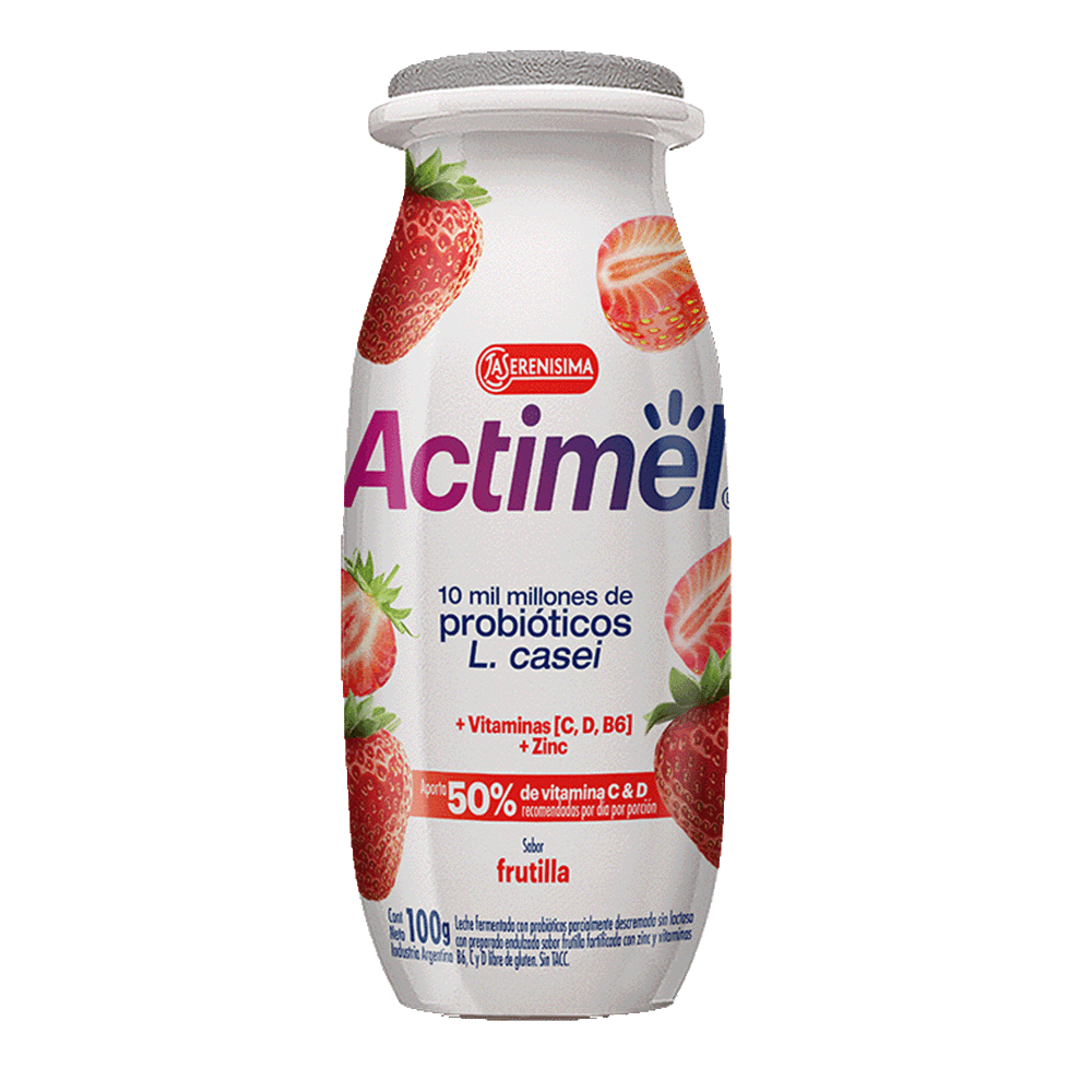 Bebida Lactea Actimel x 100 gr. Frutilla