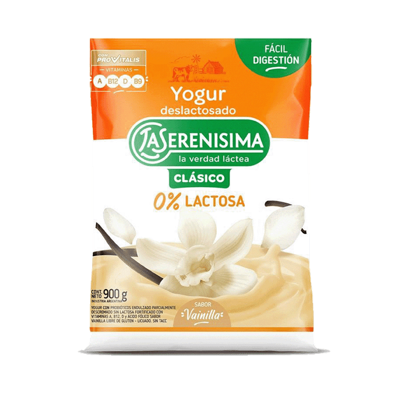 Yogur LA SERENISIMA 0% Lactosa Bebible Vainilla 900g