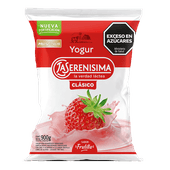 Yogur LA SERENISIMA Clasico Sachet Entero Frutilla 900g