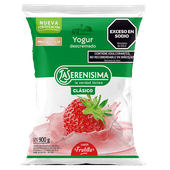 Yogur LA SERENISIMA Sachet Descremado Frutilla 900g