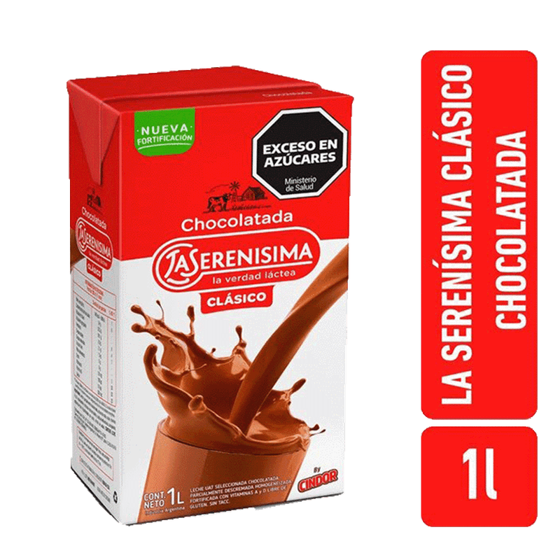 Leche LA SERENISIMA Chocolatada Clasica 1l