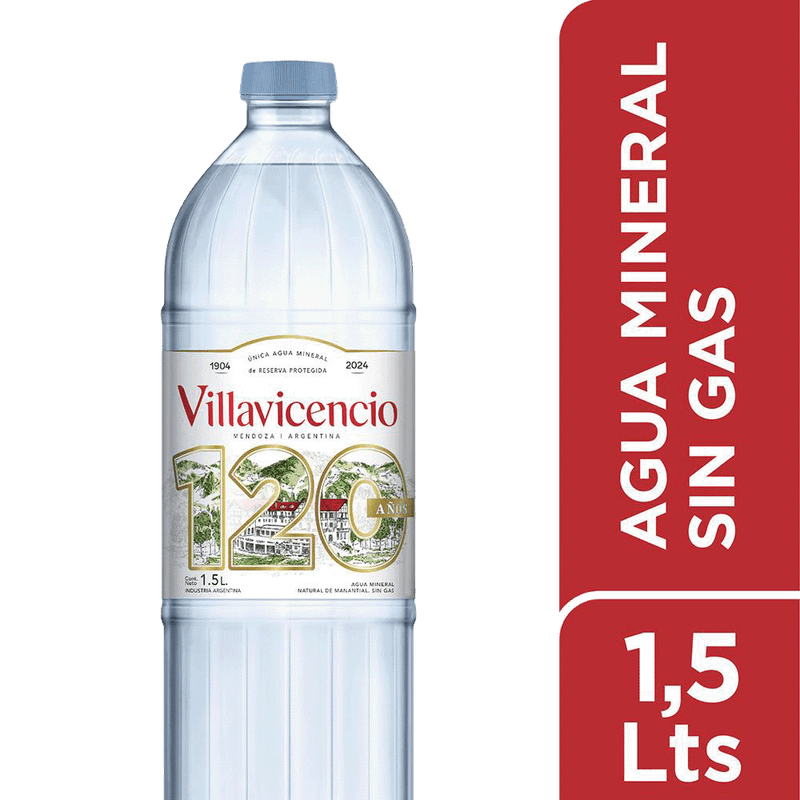 Agua Mineral VILLAVICENCIO Sin Gas 1,5l