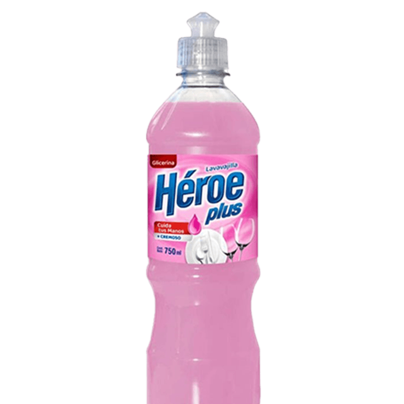 Detergente HÉROE Glicerina Plus 750ml
