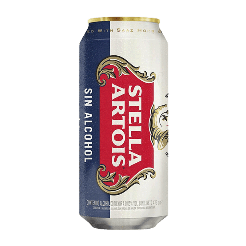 Cerveza STELLA ARTOIS Sin Alcohol Lata 473c