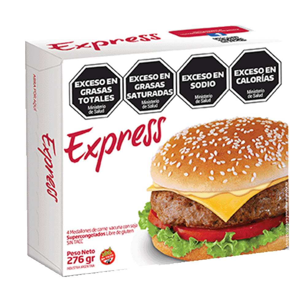 Medallón de Carne Paty Express en Caja 4 Uni