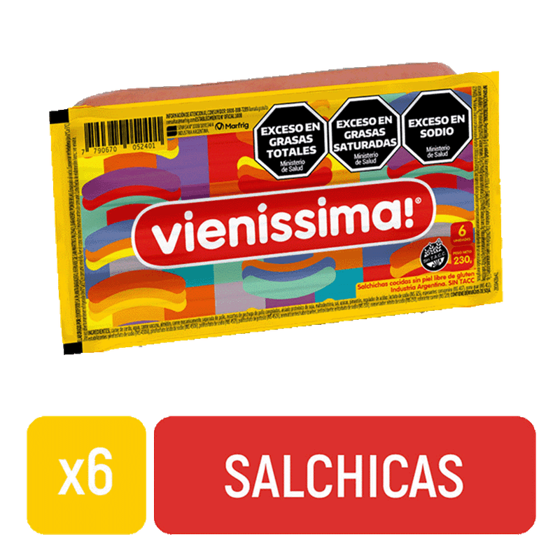 Salchichas VIENISSIMA Sin Tacc 6u