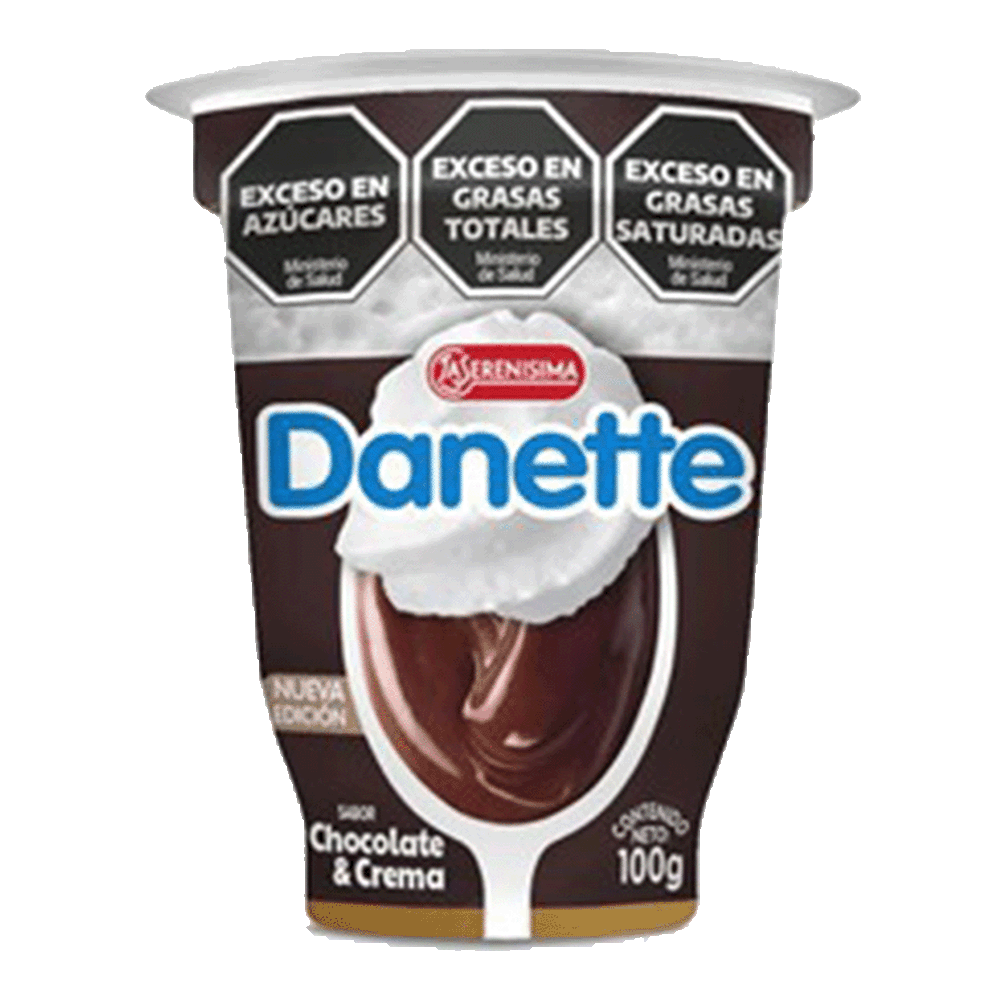 Postre Danette Copa x 100 gr. Chocolate y Crema