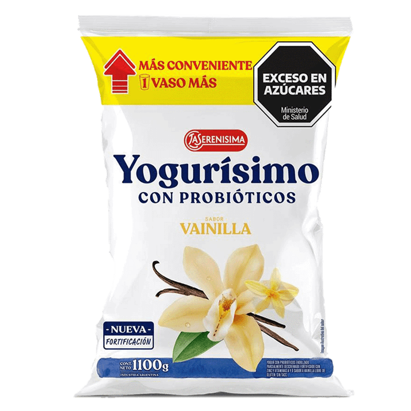 Yogur YOGURISIMO Vainilla Sachet 11k
