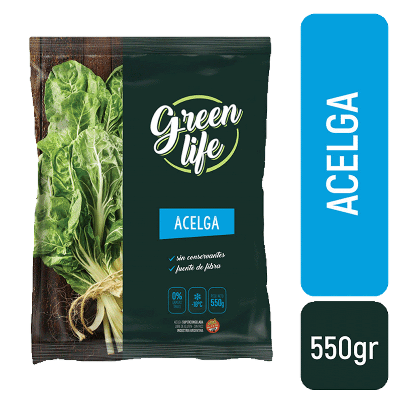 Acelga GREEN LIFE Congelada Iqf 550g