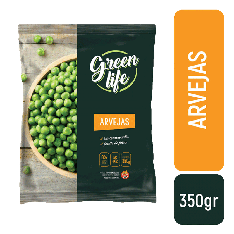 Arvejas GREEN LIFE Congeladas Iqf 350g