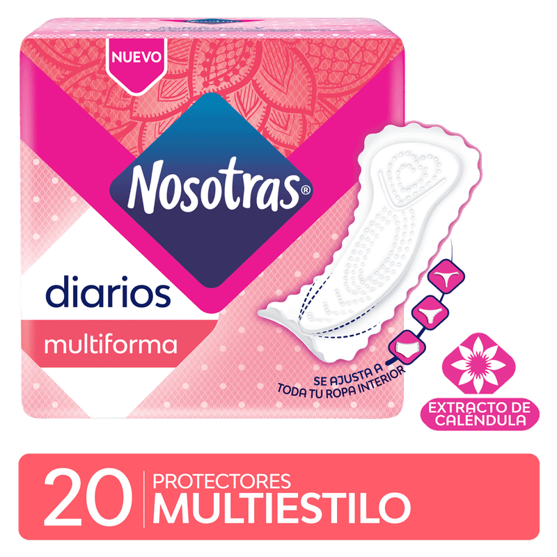 Protectores Diarios NOSOTRAS Multiestilo 20u