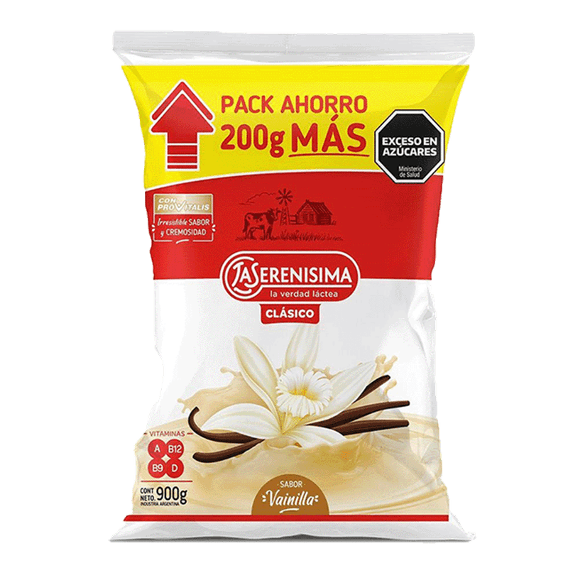 Yogur LA SERENISIMA Vainilla Sachet 1100g