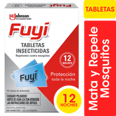 Tabletas FUYI Matamosquitos 12u
