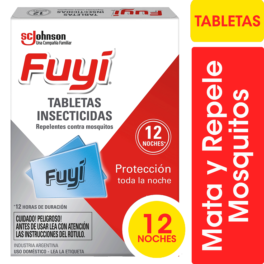 Tabletas Insecticidas Fuyi contra Mosquitos Repuesto 12 Uni
