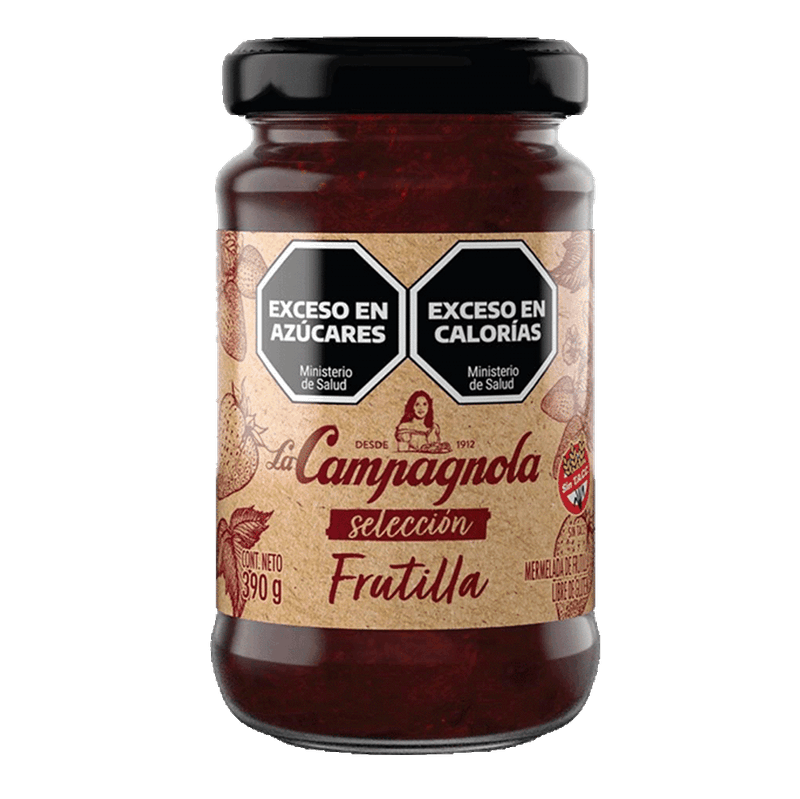 Mermelada LA CAMPAGNOLA Frutilla Seleccion Frasco 390g
