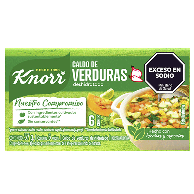 Caldo KNORR Verduras 6u