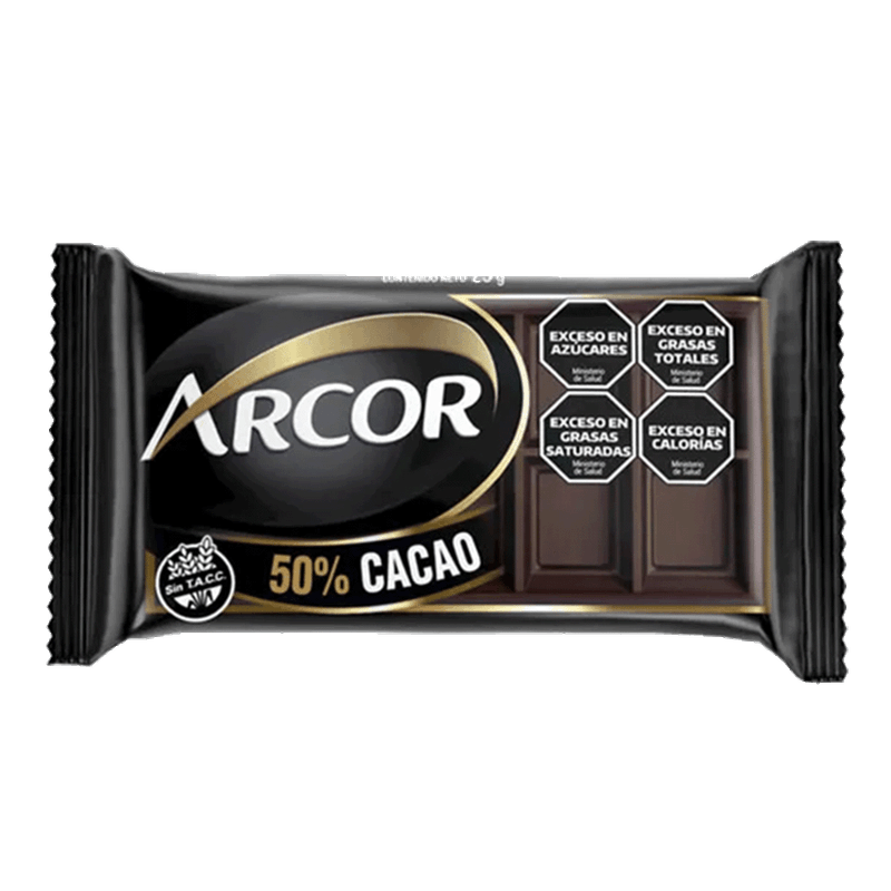 Chocolate ARCOR 50% Cacao 25g