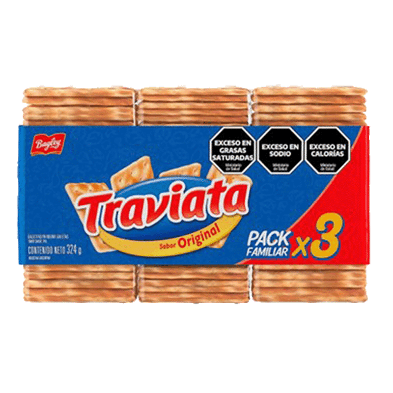 Galletitas TRAVIATA Tripack3 324g