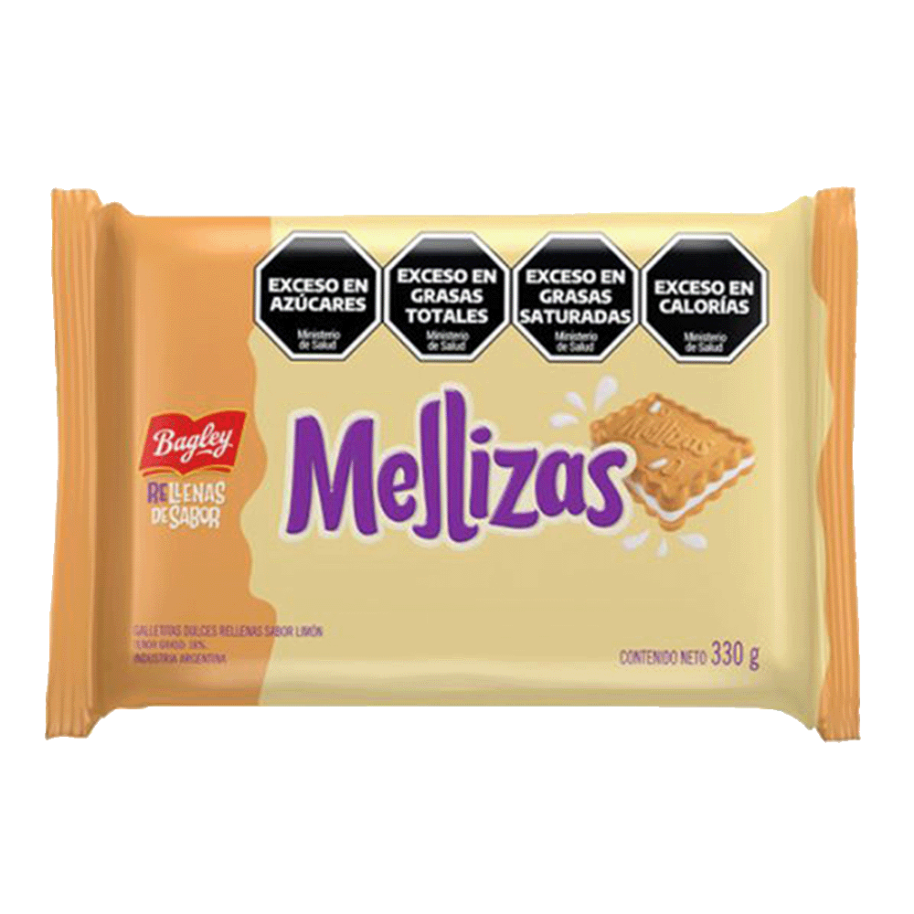 Galletitas de Vainillas Mellizas Rellenas de Limón X3 110 gr