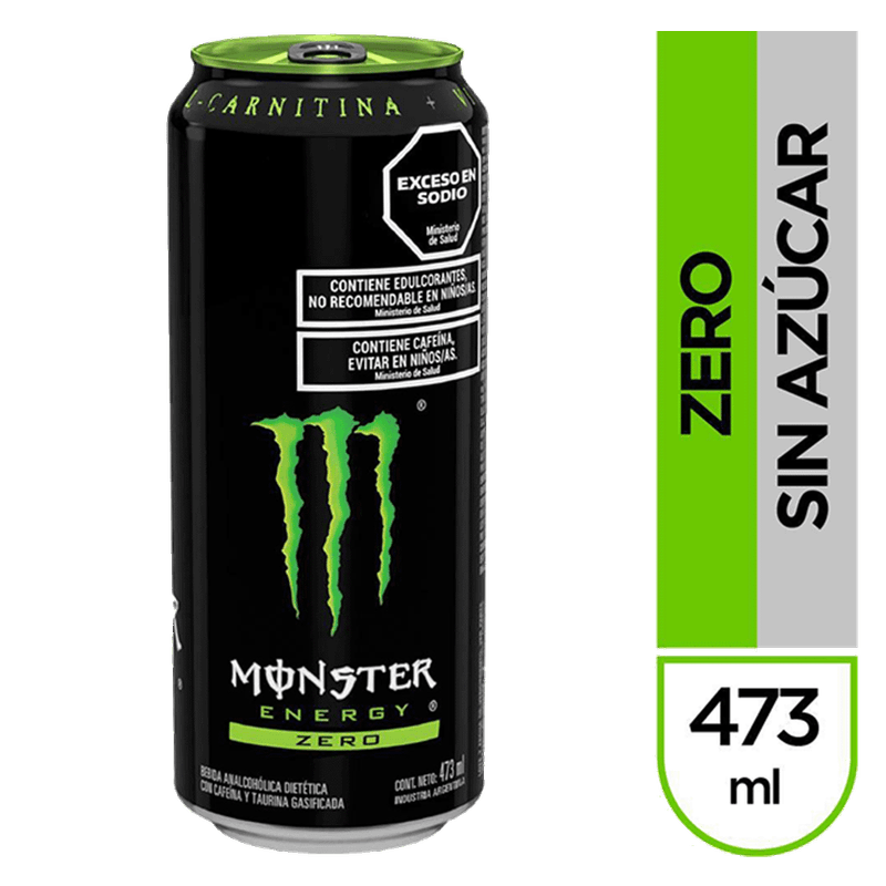 Bebida Energizante MONSTER Energy Green Zero 473ml
